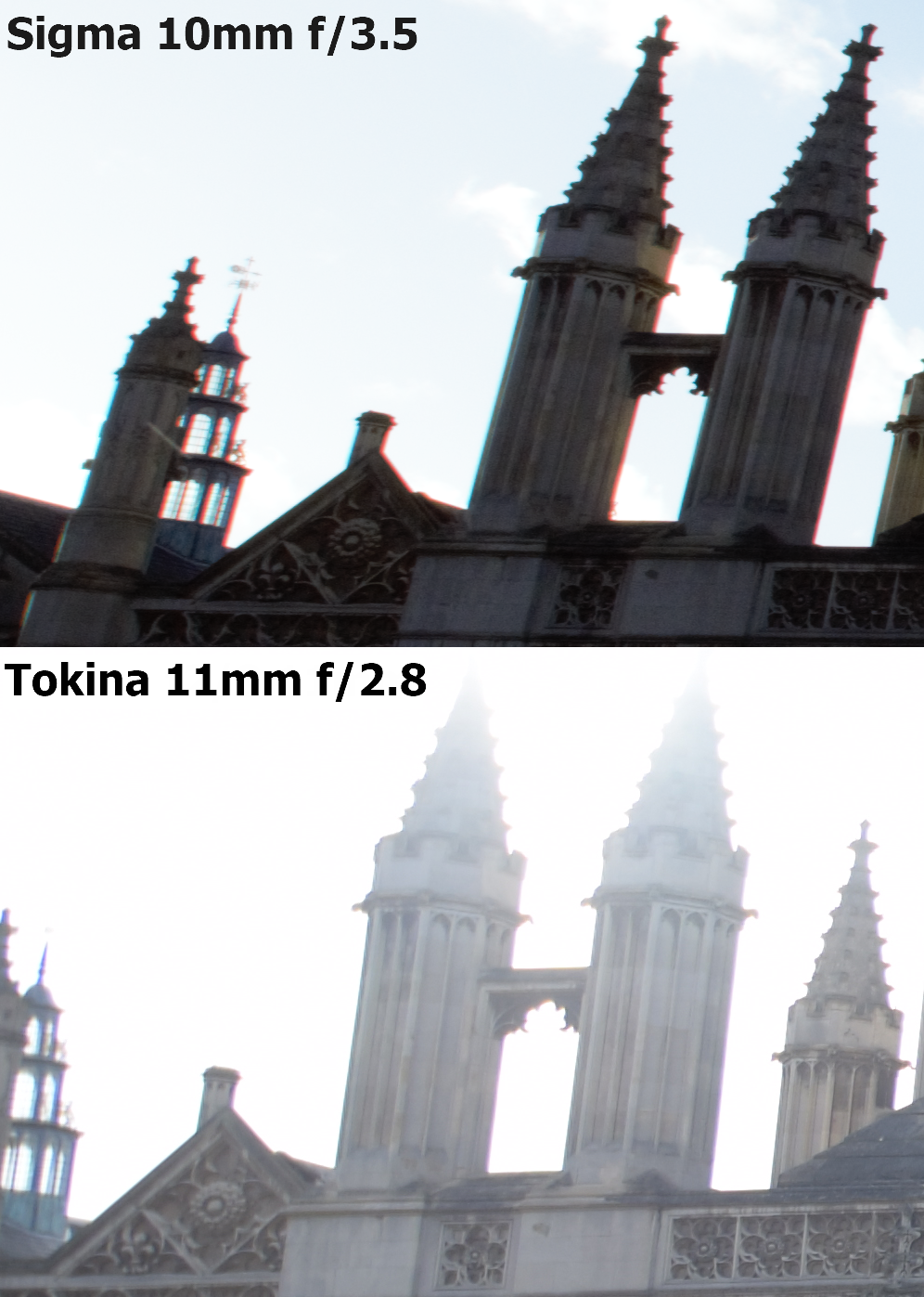 Sigma 10-20mm f/3.5 vs Tokina 11-16mm f/2.8 sample image, King's College Cambridge2