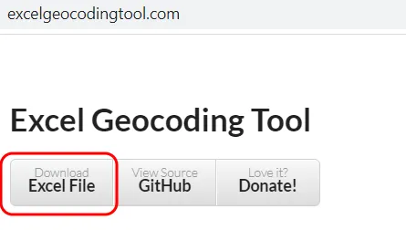 Excel geocoding tool download