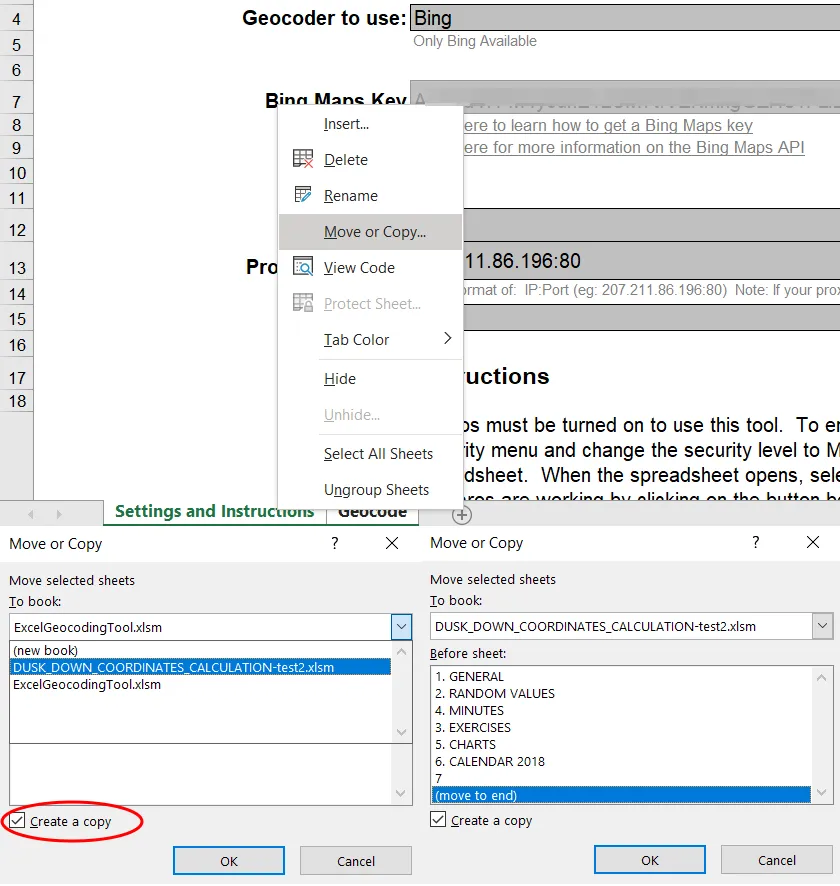 Excel copy sheets