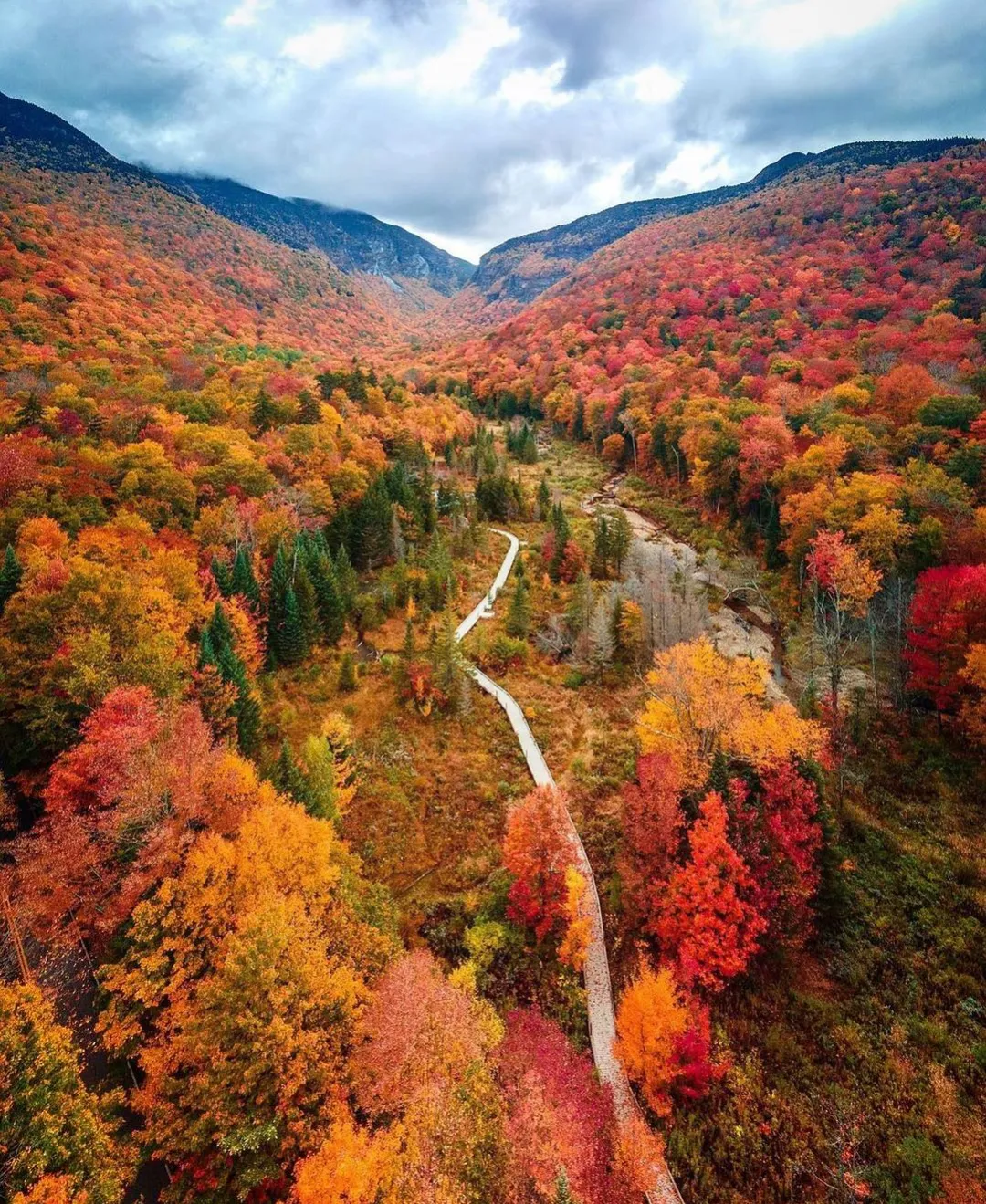 Foliage fall in Vermont