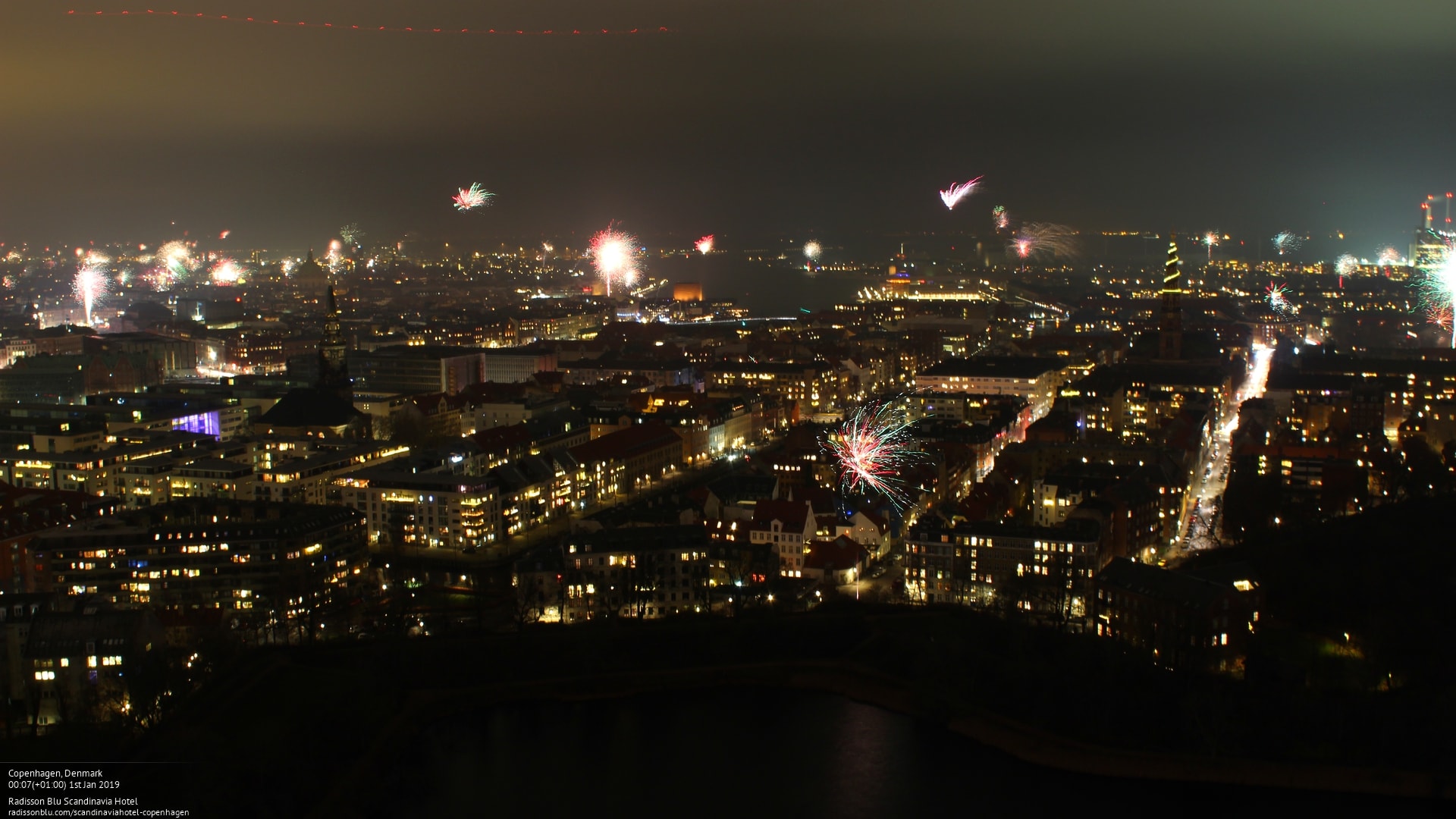 New Year's celebration in Copenhagen Deckchair