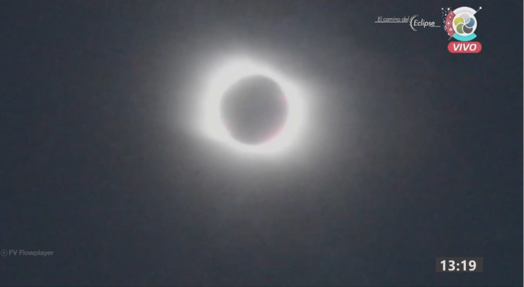 Canal 10 total solar eclipse 2020 Argentina3