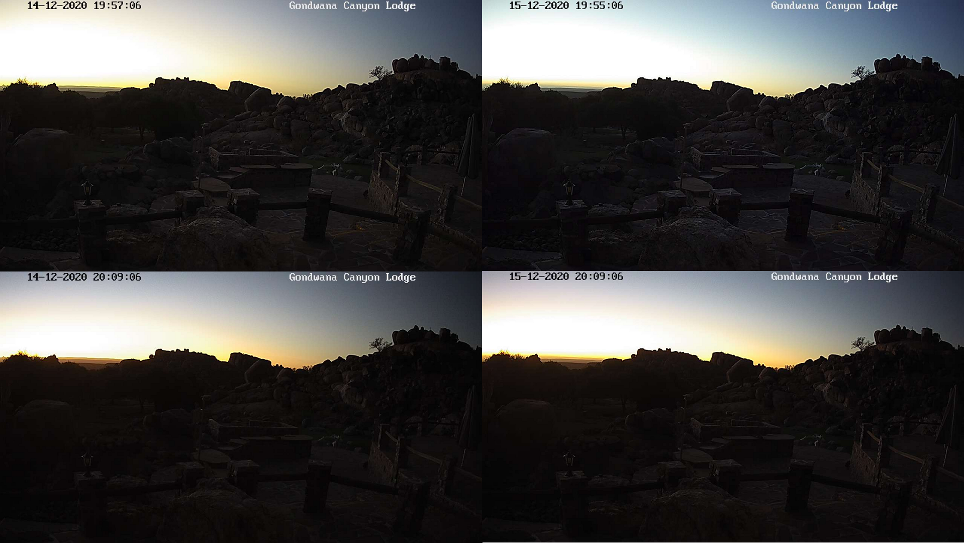 Gondwana Canyon Lodge, solar eclipse below the horizon Dec, 2020 2