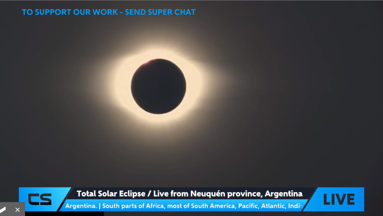 Neuquen total solar eclipse live stream2