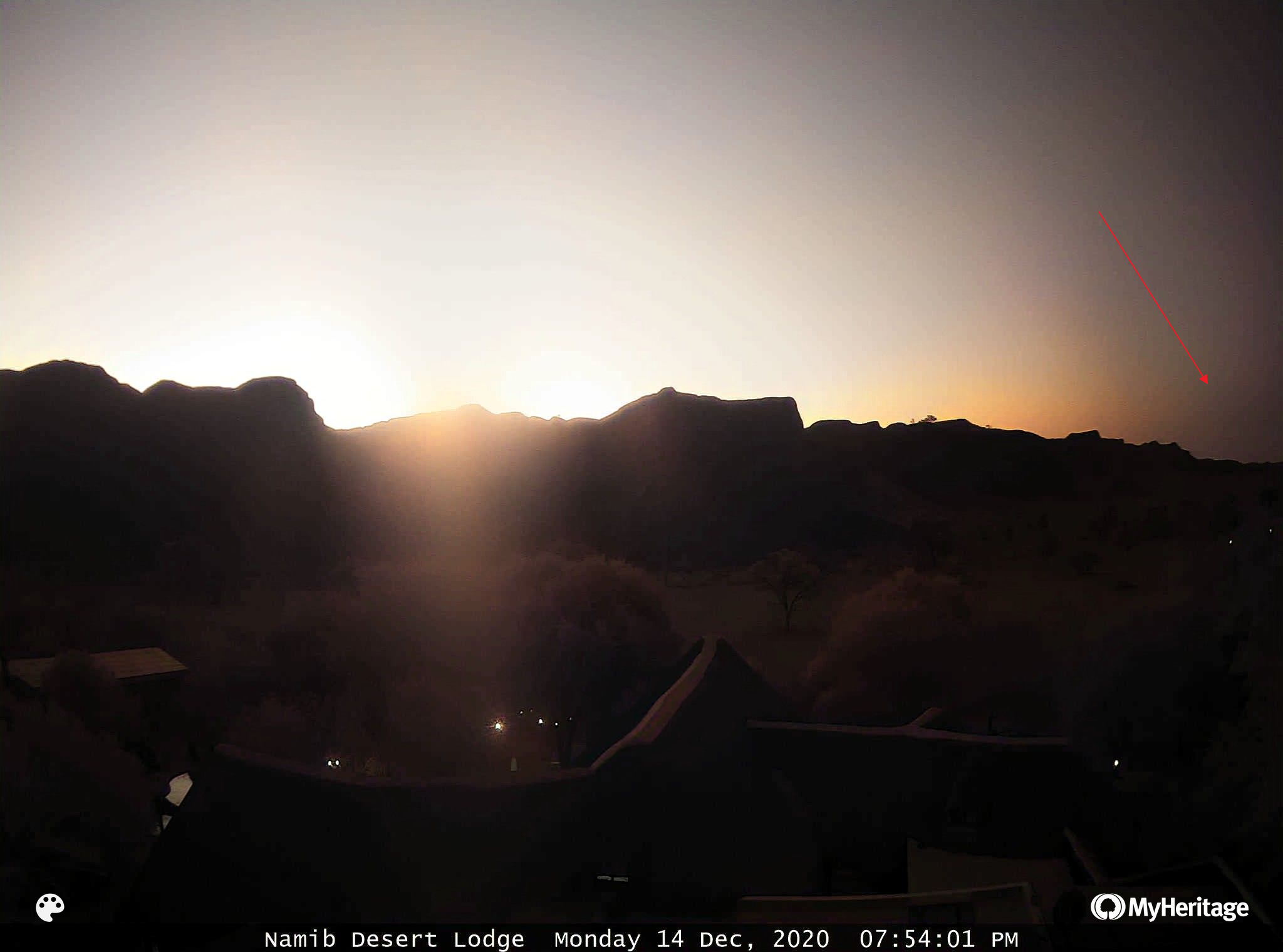 Namib Desert Lodge solar eclipse 2020 umbra inntercepted