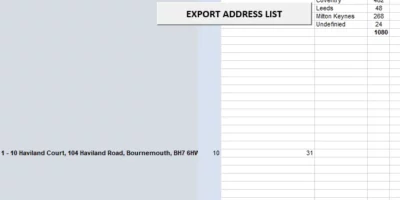 Sanitizing bulk address list in Excel