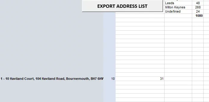 Sanitizing addresses in Excel