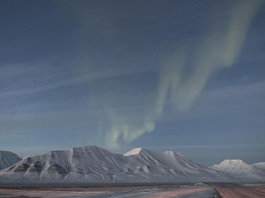 Aurora twilight 9 degrees Spitsbergen