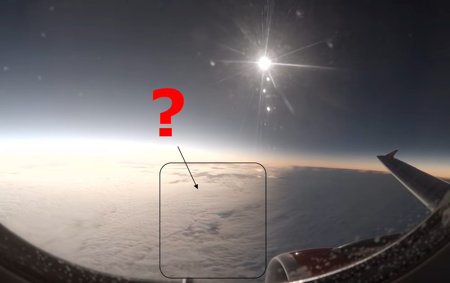 Possibility of watching shadow bands from the plane