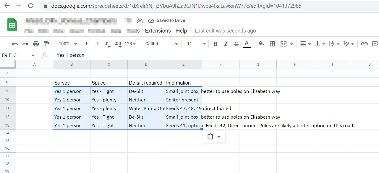 PDF to Google Sheets