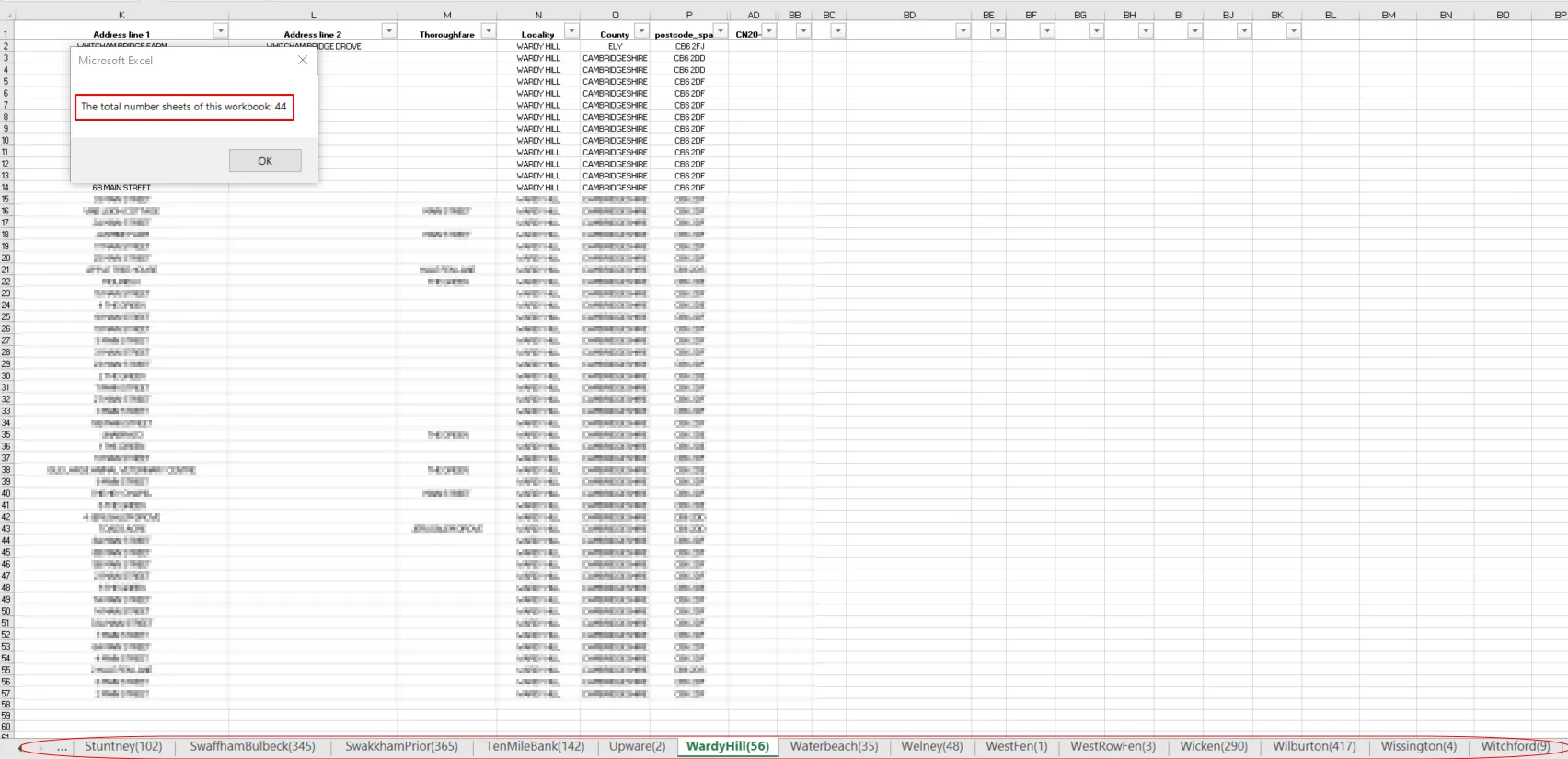 Excel workbook multiple sheets