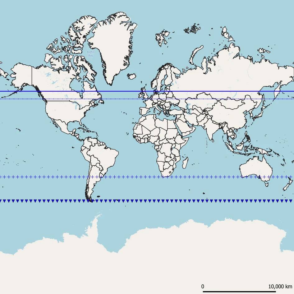 Kaus Australis - limit of visibility