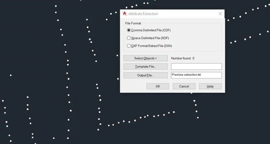 AutoCAD LT attributes extraction to Excel