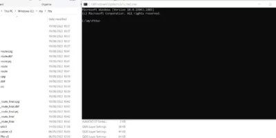 Opening command prompt with folder directory
