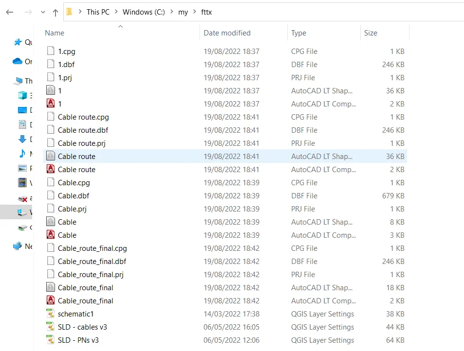 Windows folder example