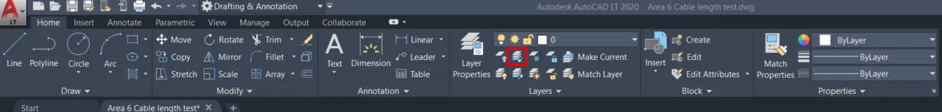 AutoCAD LT isolate layer LAYISO