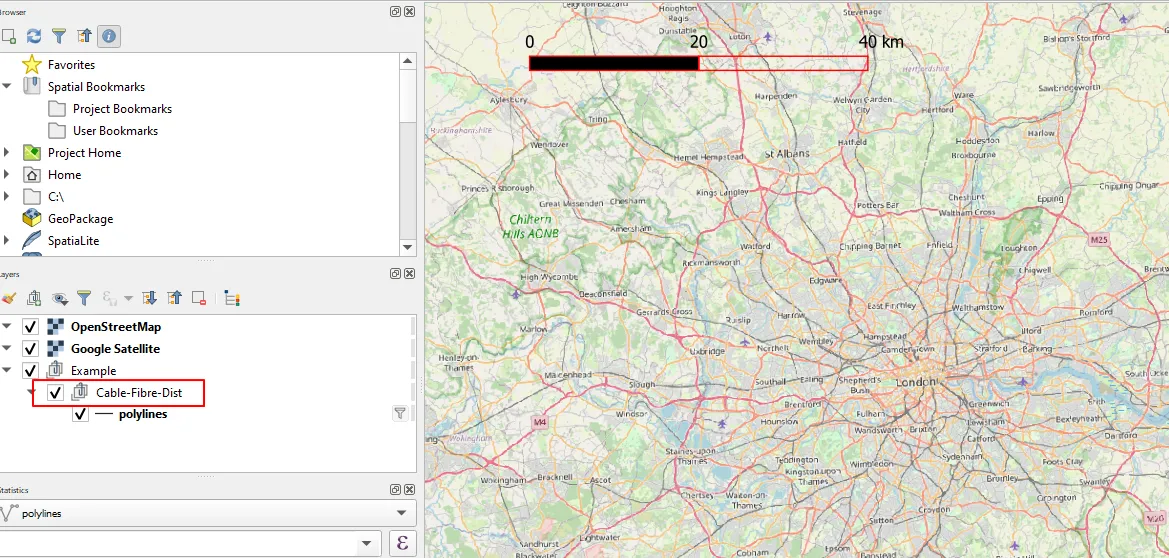 QGIS geopackage layer imported