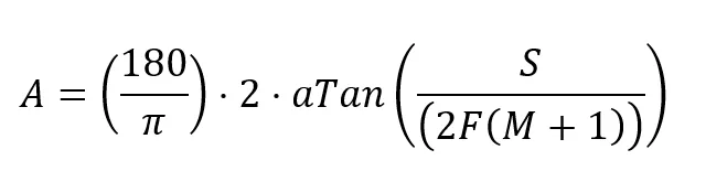 FOV equation for DSLR cameras