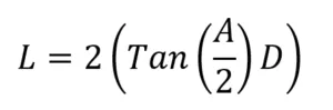 FOV equation for DSLR cameras linear