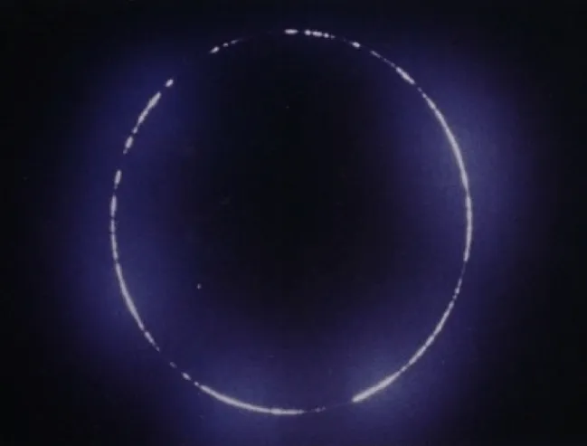 Pearled annular solar eclipse Gabon 1987
