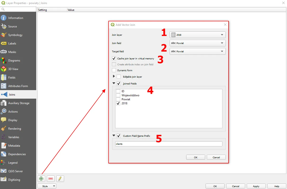 Joining .csv data with vector layer in QGIS