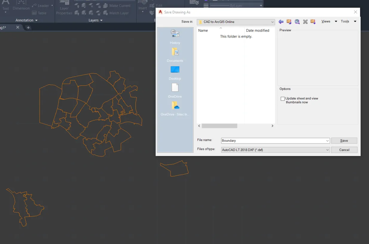 AutoCAD LT saving isolated layer as the DXF file