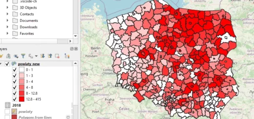 Choropleth map Poland