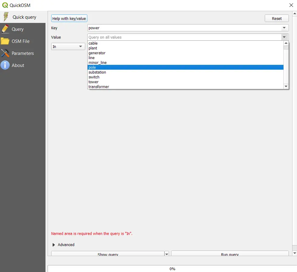 QGIS Quick OSM plugin key values2