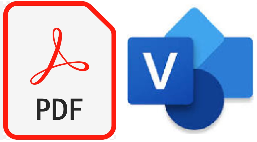 Loading PDF files to Visio