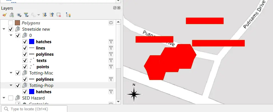 Import DXF to QGIS weird shapes