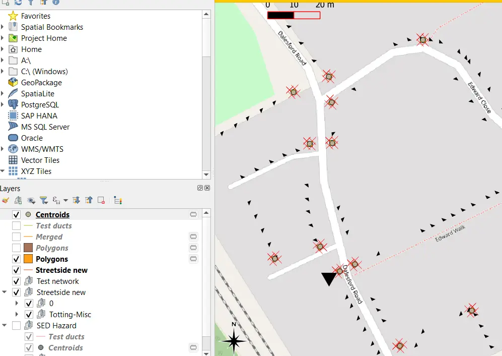 QGIS point layer from polygons