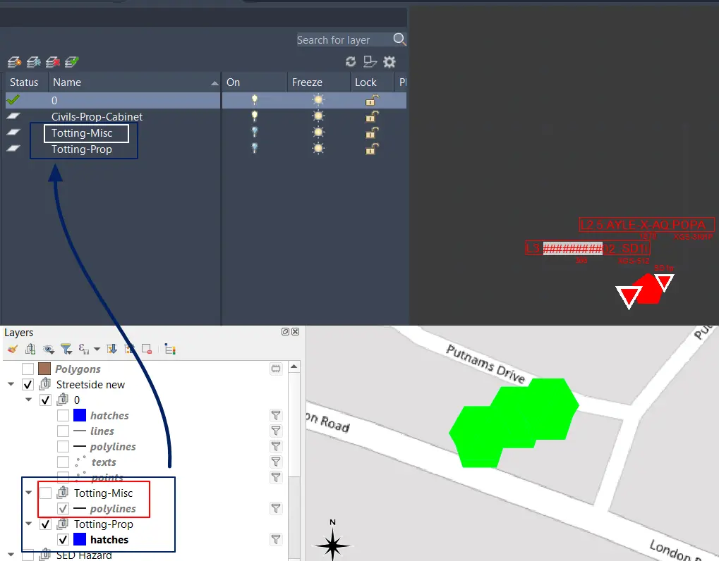 AutoCAD layers in QGIS