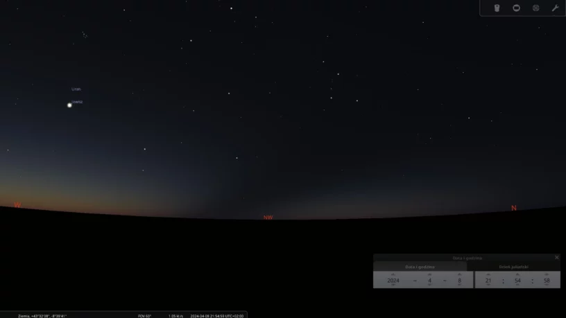 Solar eclipse below the horizon Spain 8.04.2024