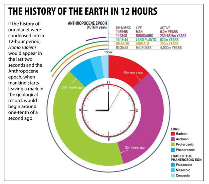 The History of Earth within 12 hours