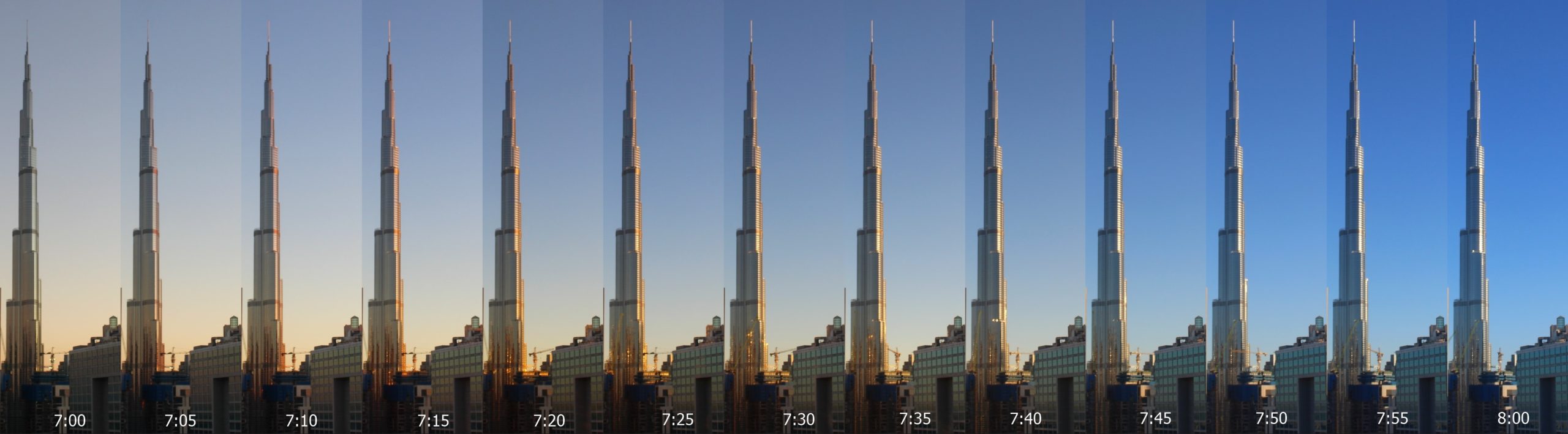 Burj Khalifa partial solar eclipse 2019