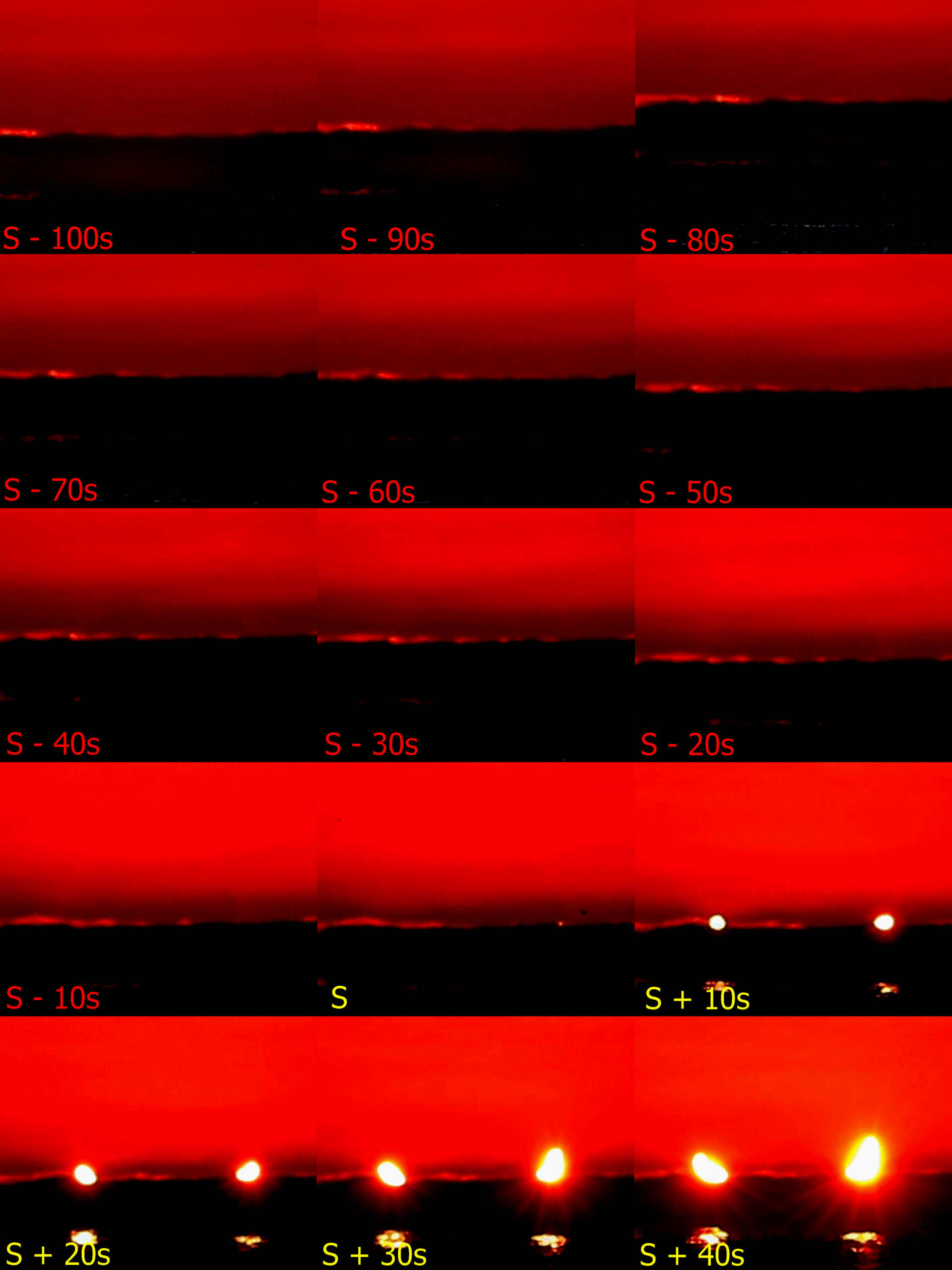 Black sunrise image sequence