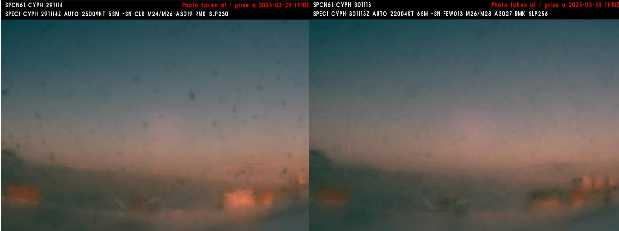 Inukjuak webcam partial solar eclipse 29.03.2025 2