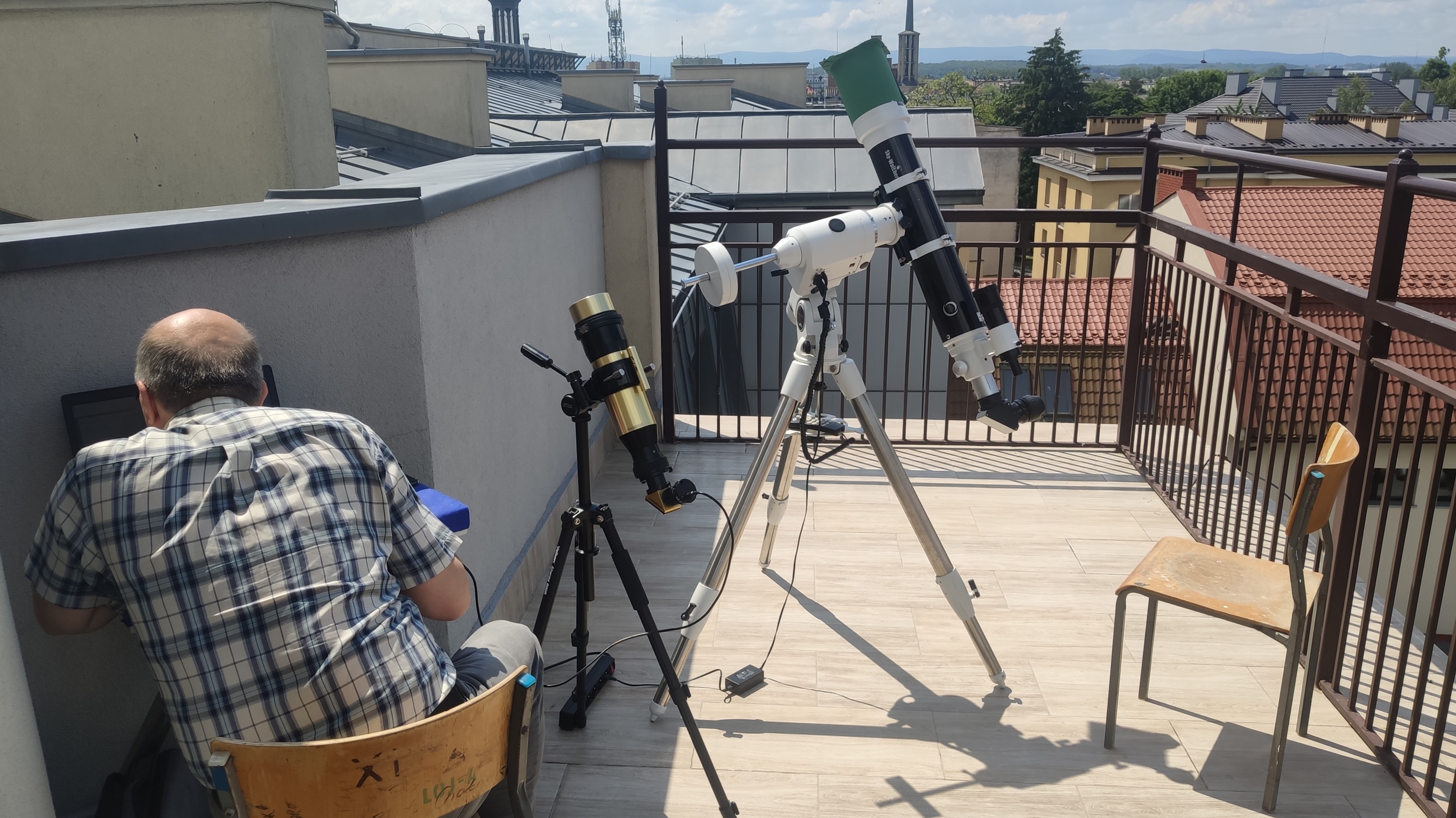 Jasło astronomical observatory partial solar eclipse 2021