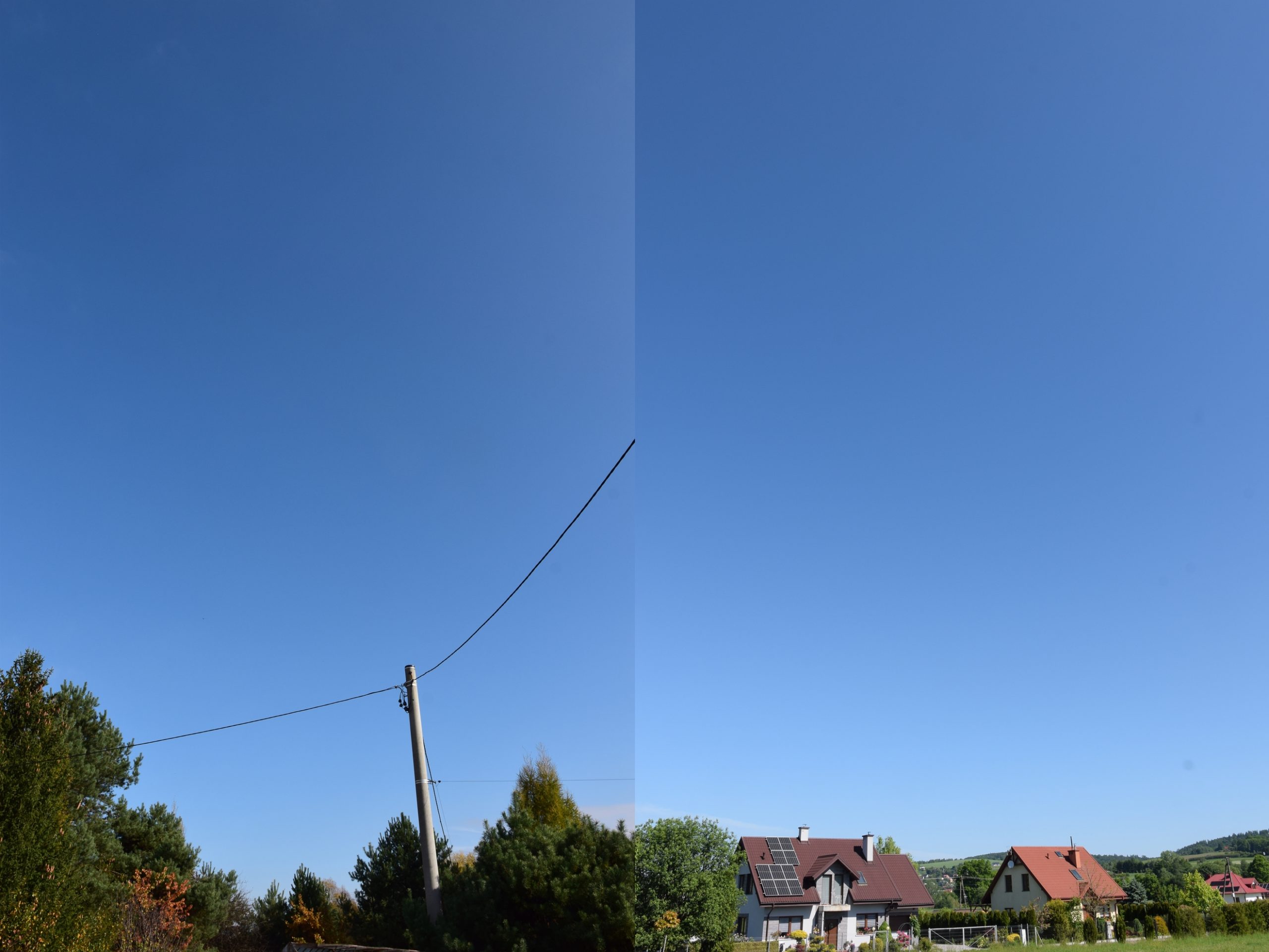 Partial solar eclipse October 25, 2022 limb darkening effect blue skies