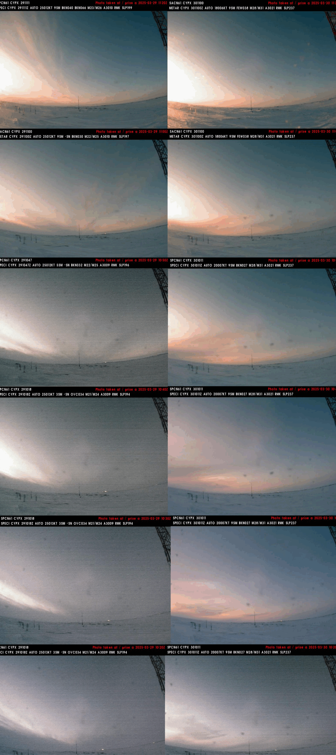 Puvirnituq webcam partial solar eclipse 29.03.2025