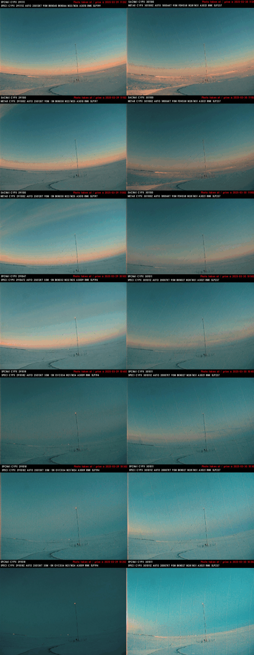 Puvirnituq webcam partial solar eclipse 29.03.2025 2