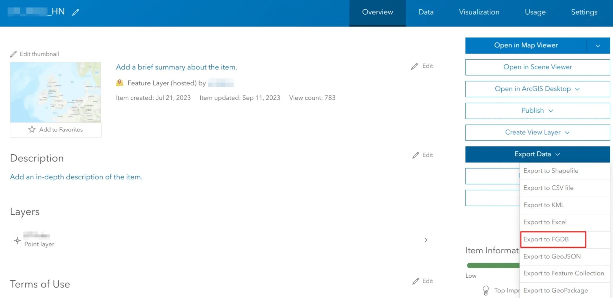 ArcGIS Online export file to geodatabase format tutorial astro-geo-GIS