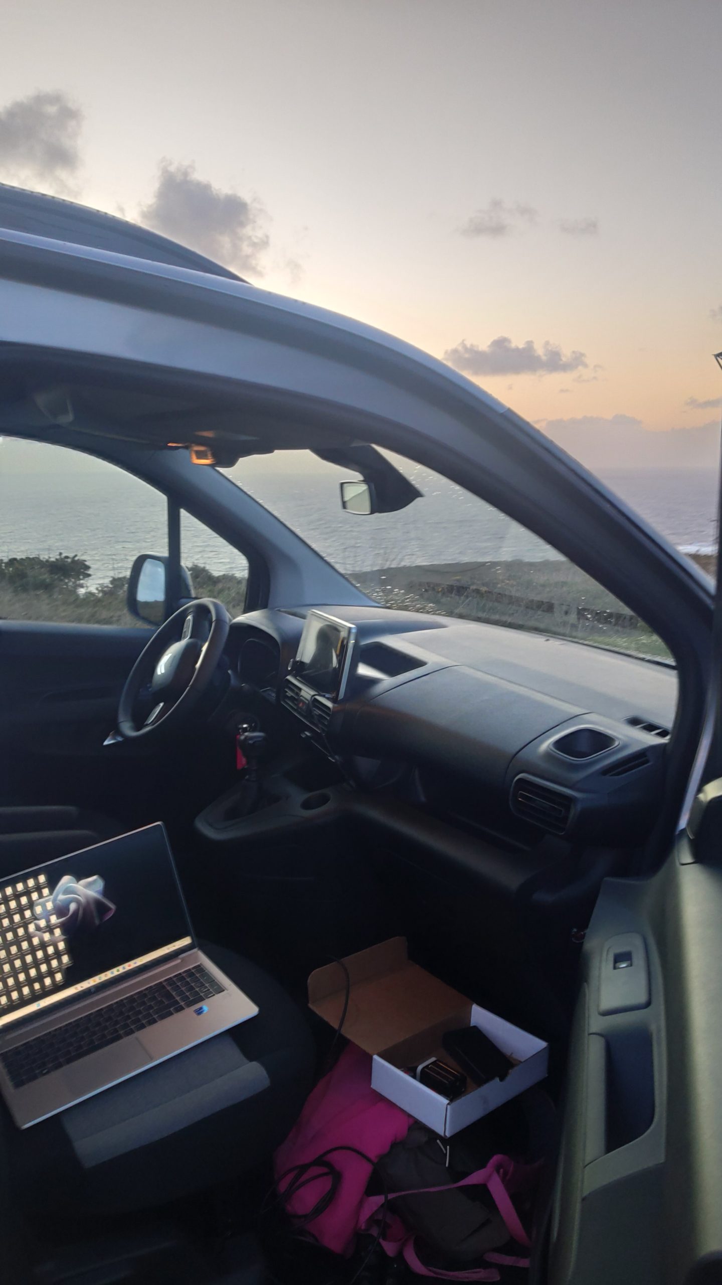 Solar eclipse below the horizon Spain April 8, 2024 setup2