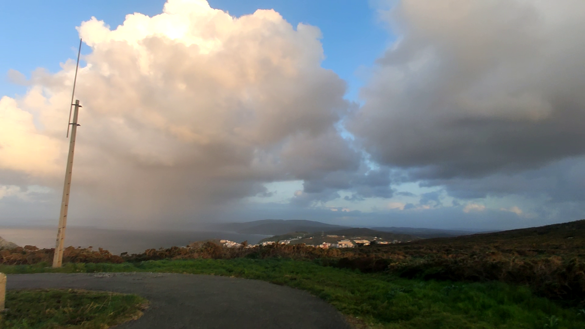 Malpica rainy weather Spain 8 April 2024