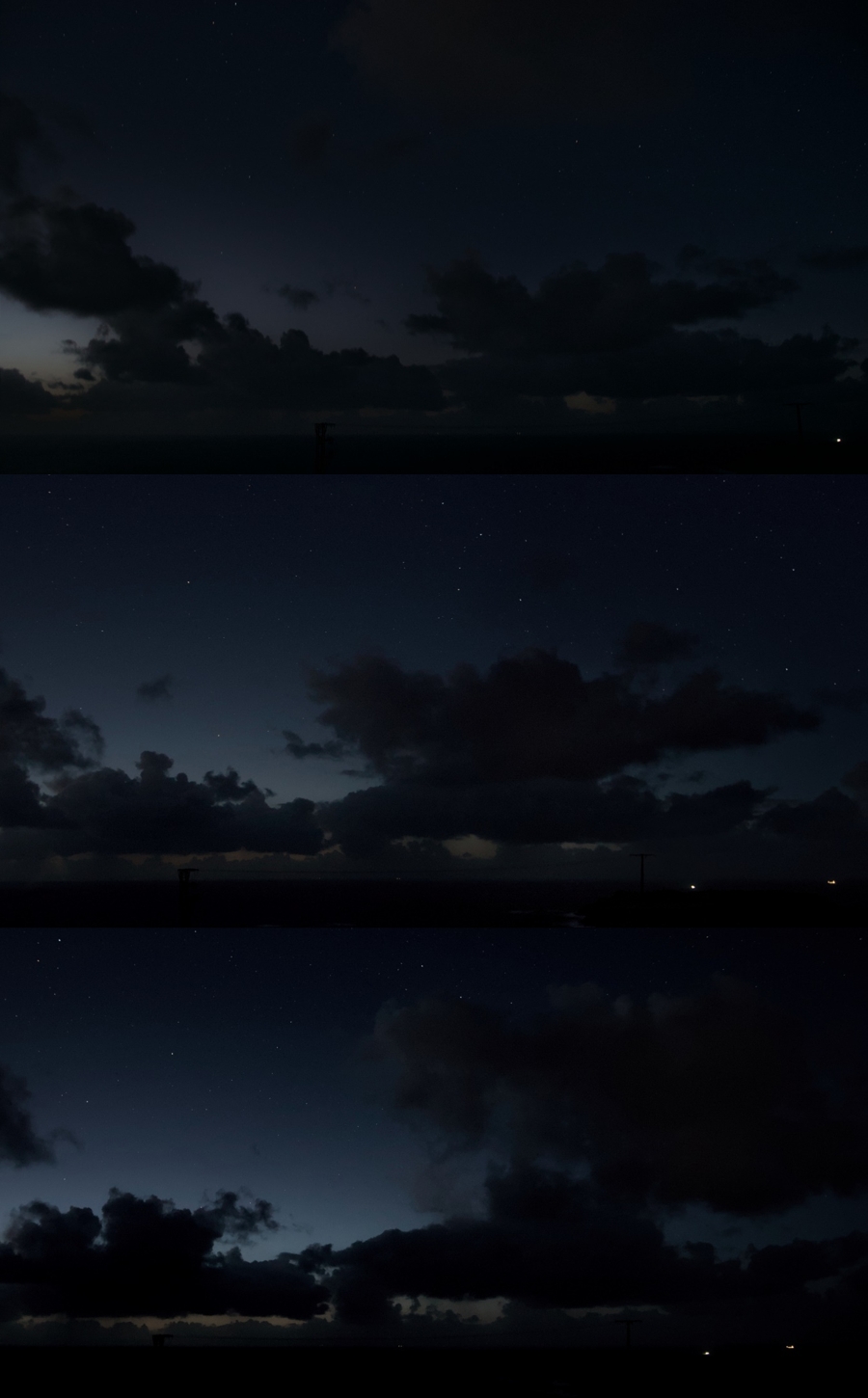 Solar eclipse below the horizon Malpica Spain, limb darkening