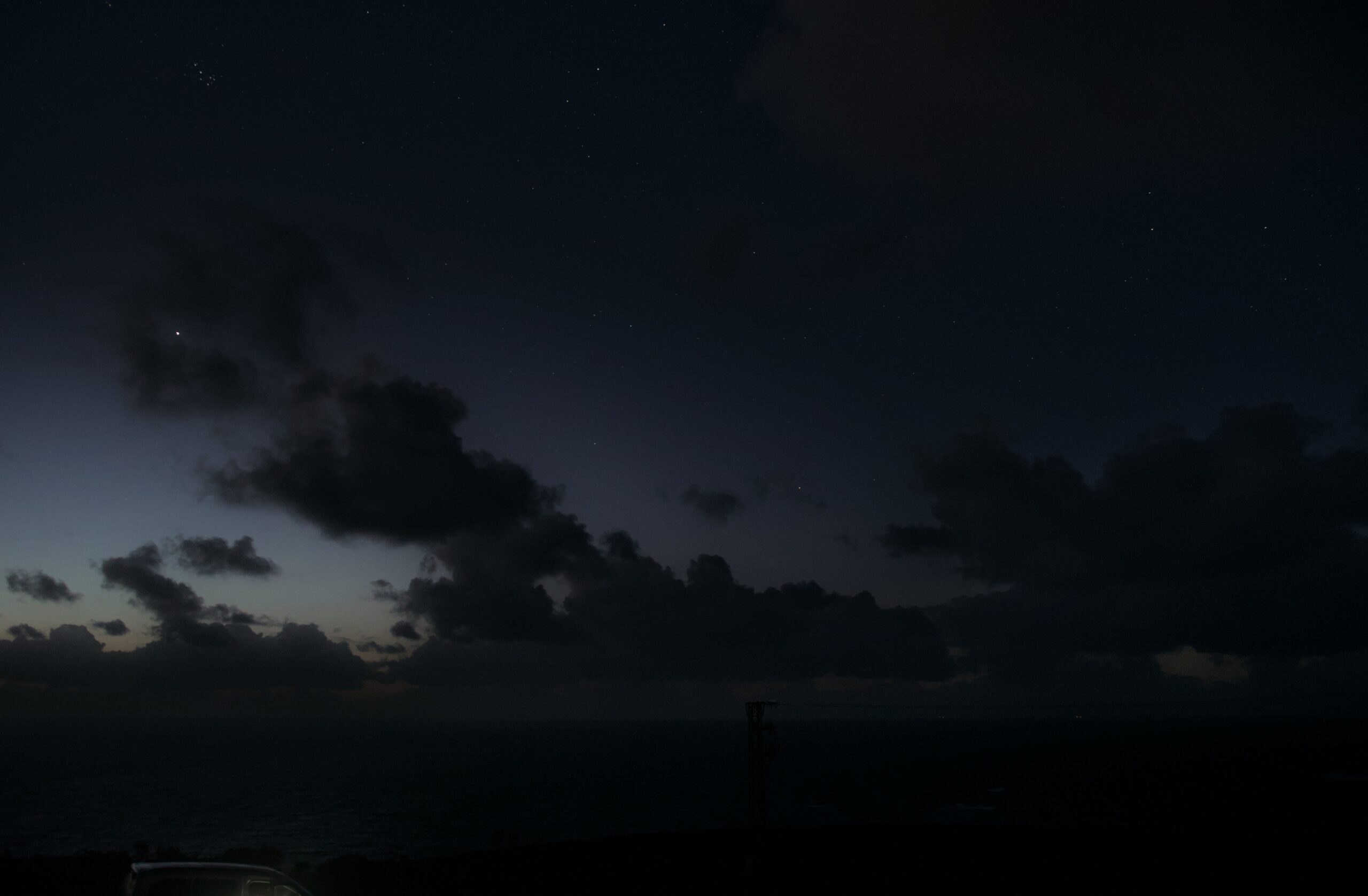 Solar eclipse below the horizon April 8, 2024 reddish band4