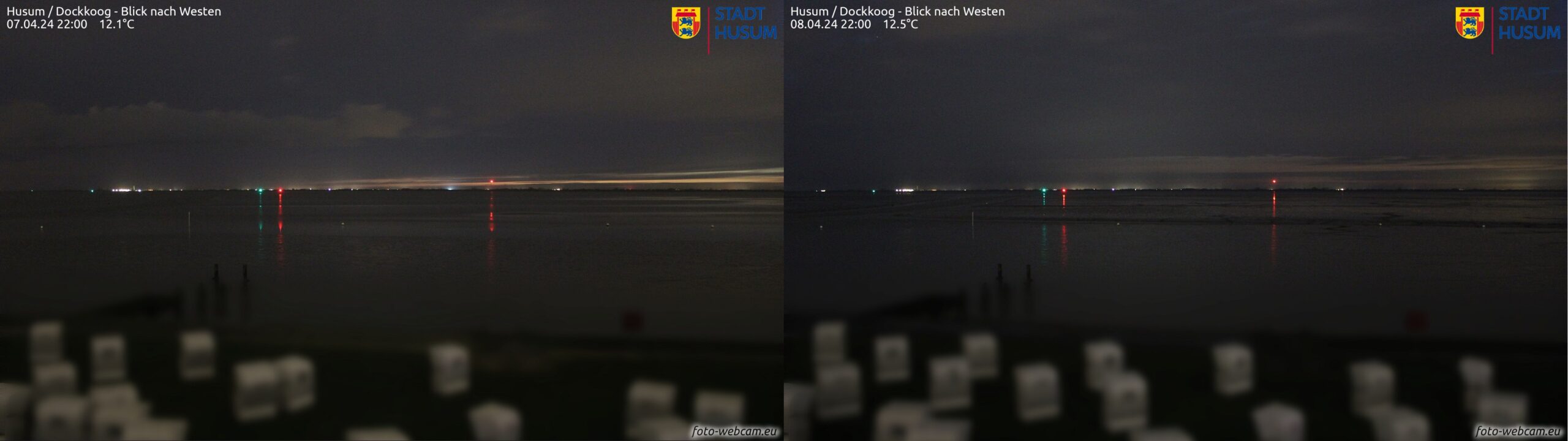 Foto-webcam.eu solar eclipse below the horizon April 8, 2024