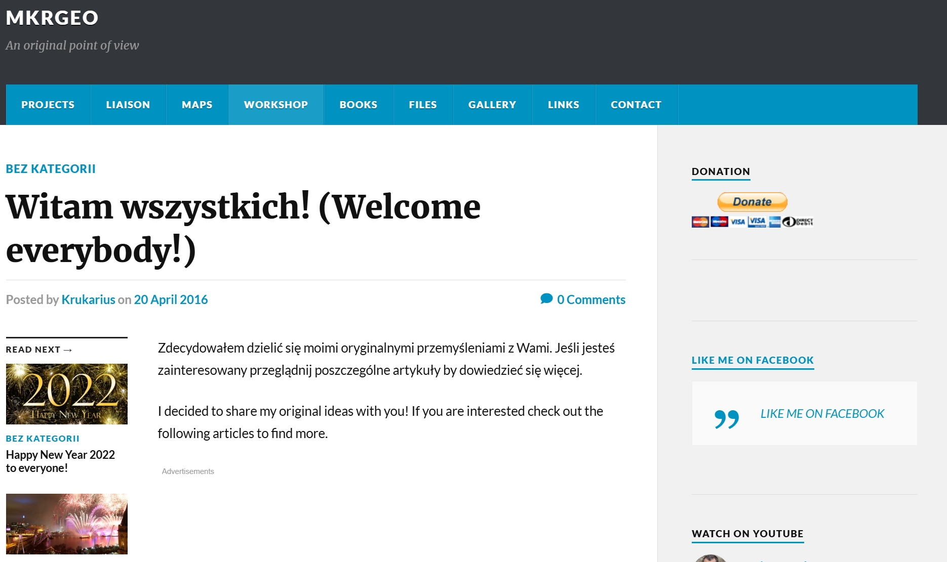 Mkrgeo-blog.com first article